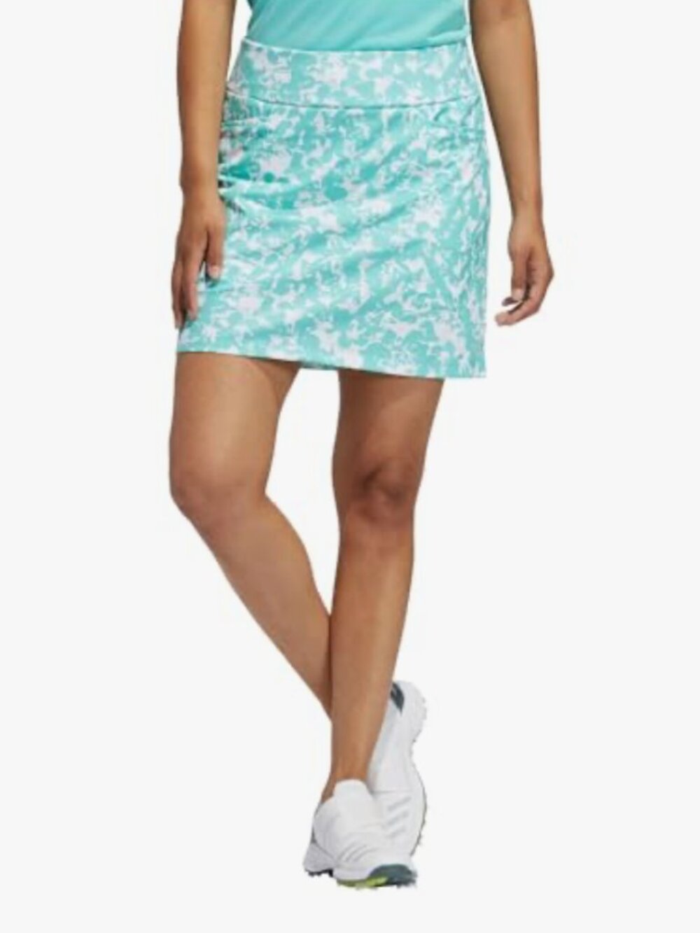 Adidas Golf Skort sz Small Women’s Ultimate365 Printed Skirt Primegreen Mint Wht